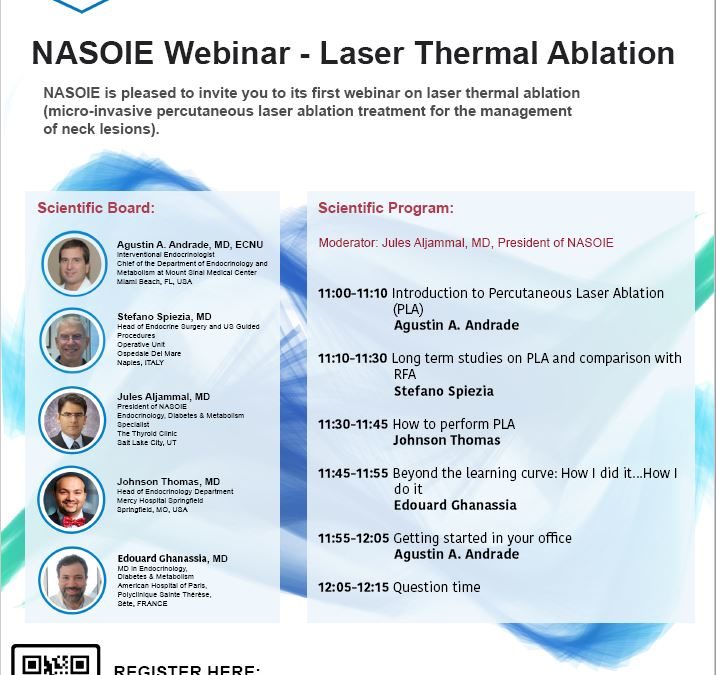 NASOIE first webinar on thyroid laser ablation